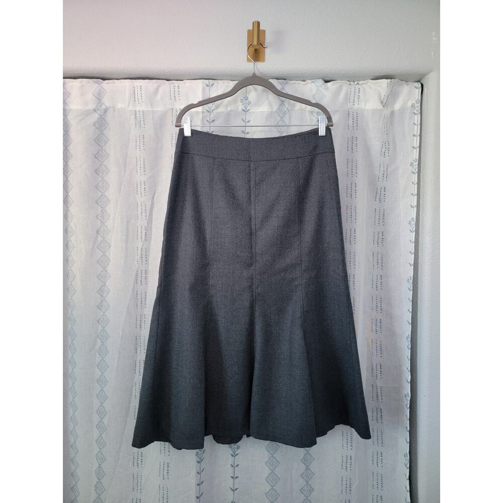 Ann Taylor Gray Wool Cashmere Mermaid Skirt